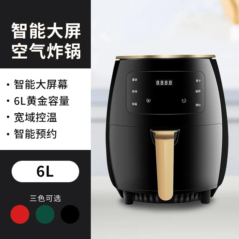 air fryer with safety and overheating protection, household large capacity french fry machine, multifunctional electric fryer