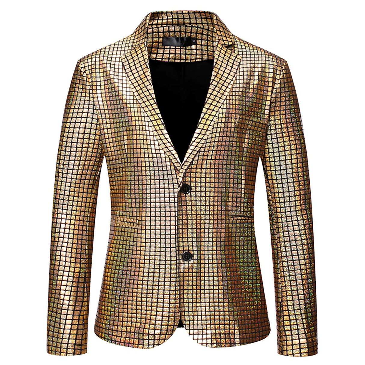Sequins Blazers Shiny Sequins Suit Jacket Halloween Outfits Two Button Blazer Tuxedo Disco Glitter Party Blazer For Men Dinner
