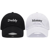 Daddy & Mommy Baseball Cap for Men & Women Unisex Soft Washed Cotton Embroidery Baseball Hats For Father's Mother's Day gifts