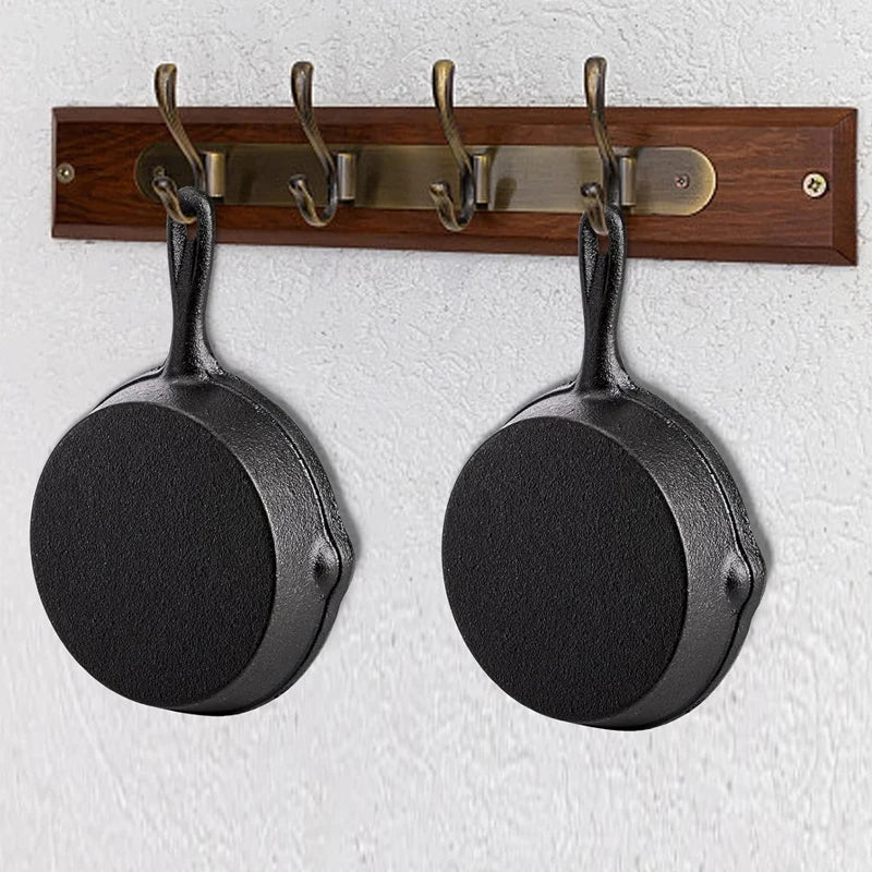 Mini Cast Iron Frying Pan Non-Stick Omelette Pan Portable Small Frying Pan Skillet with Double Drip-Spouts for Stove Oven