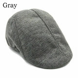 Men Berets Cap British Style 2024 New Autumn Summer Linen Hats Fashion Flat Caps Classic Vintage Cabbie Cap Chapeau Homme