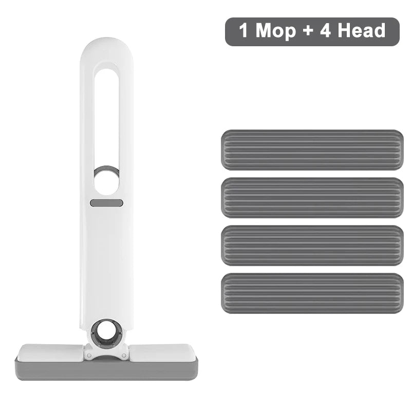Portable Mini Self Squeeze Cleaning Mop Wet and Dry Use Sponge Mop for Bathroom, Kitchen, Desktop, Glass, Living Room, Car