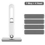 Portable Mini Self Squeeze Cleaning Mop Wet and Dry Use Sponge Mop for Bathroom, Kitchen, Desktop, Glass, Living Room, Car