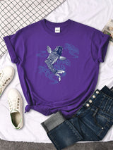 Tshirt For Woman Paper Cut Koi Good Luck Printing Womens T Shirt Kawaii Fashion Women Top Roud Neck Breathable Tshirts For Women
