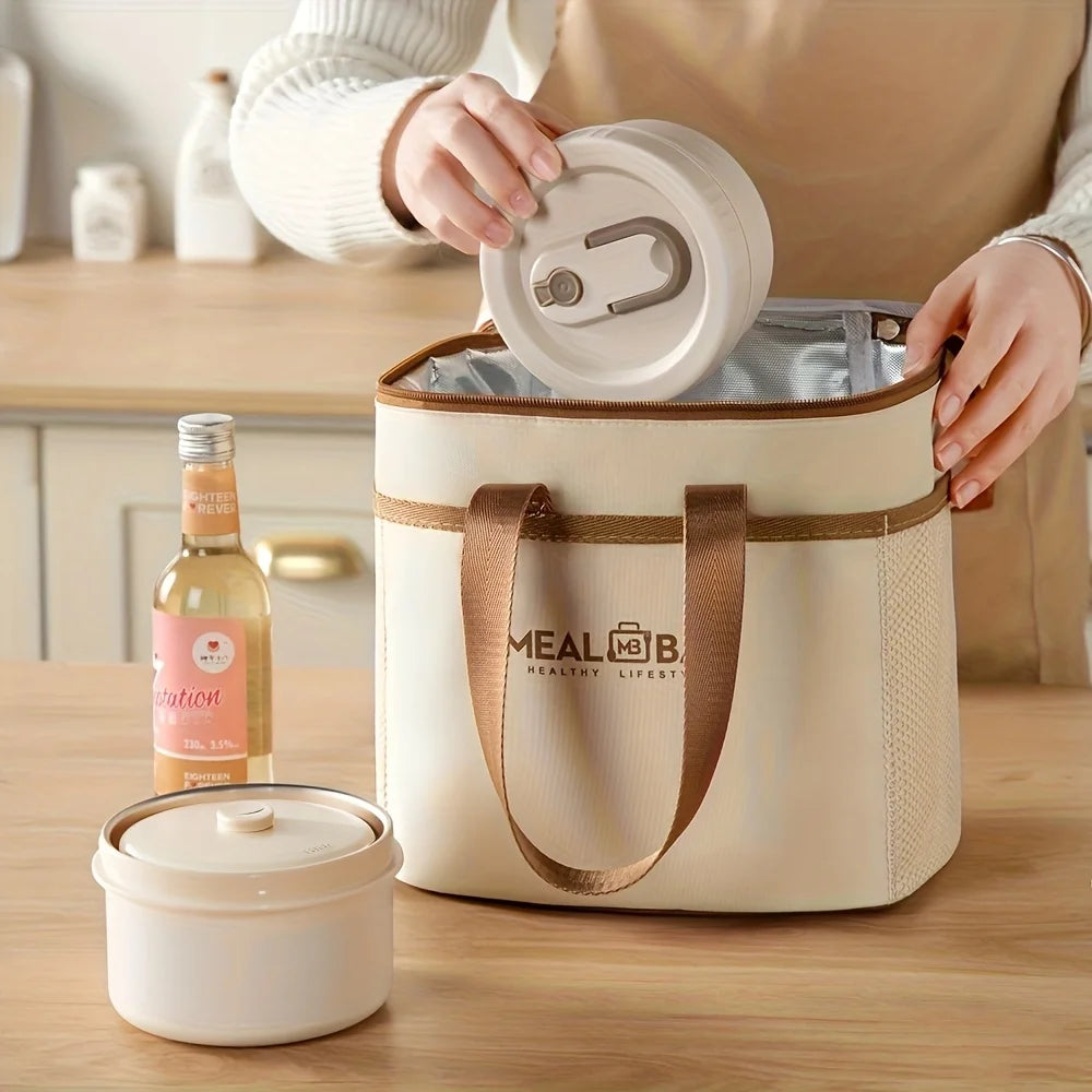 Thermal Insulation Lunch Bag  Food Storage Picnic Bags Tote Portable Cooler Box Bags Bento Handbag