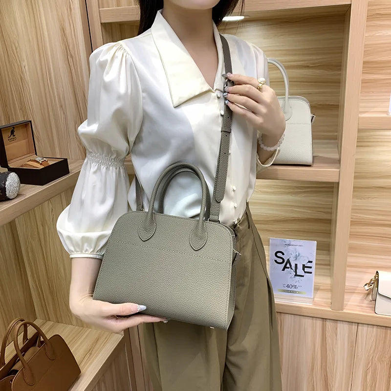 Classic Tote Bags for Women, Leather Handbag By Famous Designer, Spacious Crossbody-Bag for Elegant Ladies