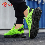 YRZL Men's Lightweight Mesh Running Shoes Casual Sneakers Summer Comfortable Athletic Jogging Running Shoes for Men