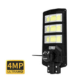 Smart All-in-One 300W Solar Street Light CCTV camer Waterproof LED 60W ABS Body Path Garden Road Battery Powered DC Supply