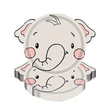 10pcs Farm Animals Party Paper Plates Cock Pig Cow Sheep Disposable Plates Kids Birthday Decor Cartoon Animals Dinnerware Plates