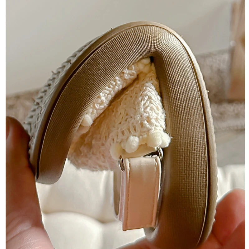 Girls Sandals 2025 Summer Straight Strap New Casual  Anti-slippery Children Students Retro Beach Kids Shoes for Girl