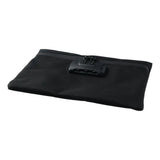 Portable Money Bag With Lock Black Locking Accessories Pouch Security Bag for Cash Combination Lock with Zip Document Bag Travel