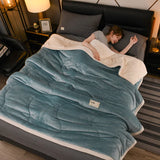 Wool Throw Blanket Keep Warm Winter Bed Blankets Camping Double Bed Cover Bedspread on The Bed  Soft Breathable Cozy Cover Solid