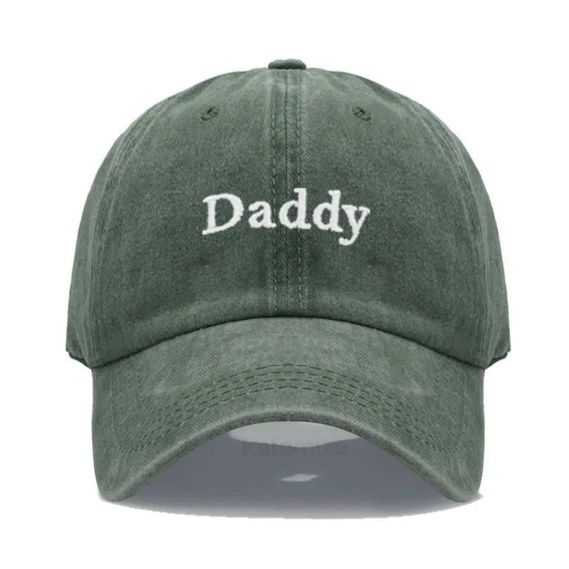 Daddy & Mommy Baseball Cap for Men & Women Unisex Soft Washed Cotton Embroidery Baseball Hats For Father's Mother's Day gifts