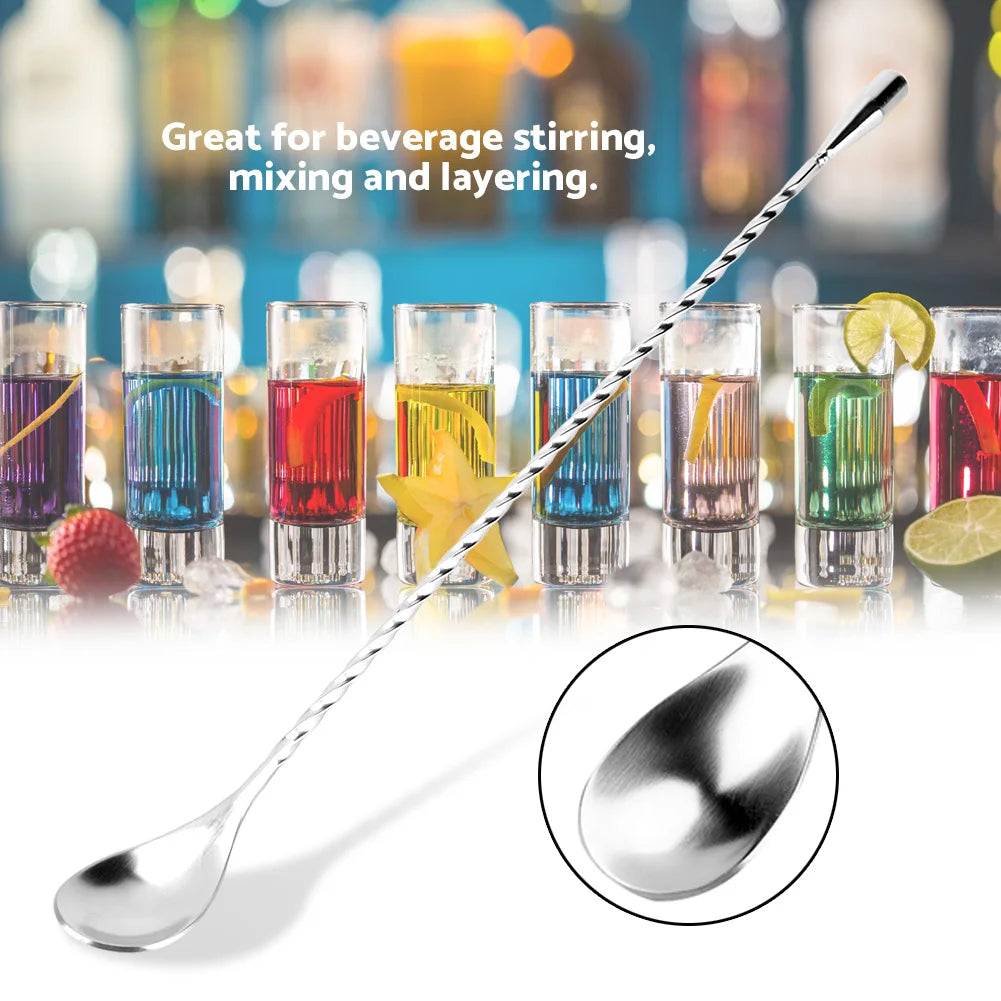 Coffee Spoon Skinnies Cocktail Mixers Long Spoon Stirring Spoon Ice Cream Spoon Mixing Spoon for Bar for Beverage