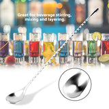 Coffee Spoon Skinnies Cocktail Mixers Long Spoon Stirring Spoon Ice Cream Spoon Mixing Spoon for Bar for Beverage