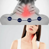 Electric Heated Neck Protection Belt Three Adjustable Temperature Levels for Warmth and Neck Massage Neck Relaxation Black