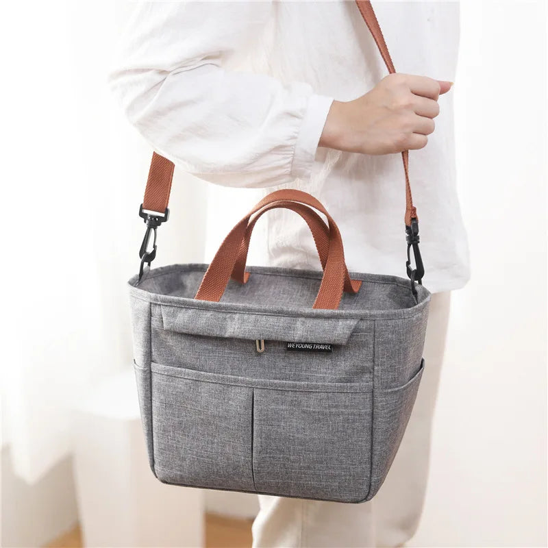 Lunch Bag 2023 New Fashion Kid Women Men Thermal Insulation Waterproof Portable Picnic Insulated Food Storage Box Tote Lunch Bag