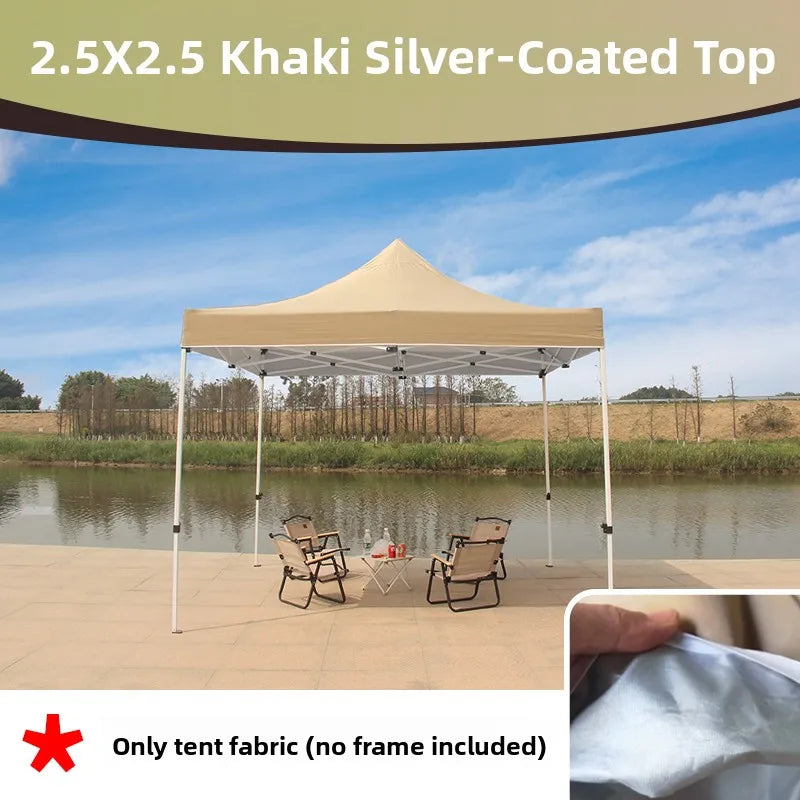 Thiened Four-Legged Umbrella Tent Top Cloth 3x3 Outdoor Sunade Waterproof Sun Protection Large Umbrella Canvas Stall