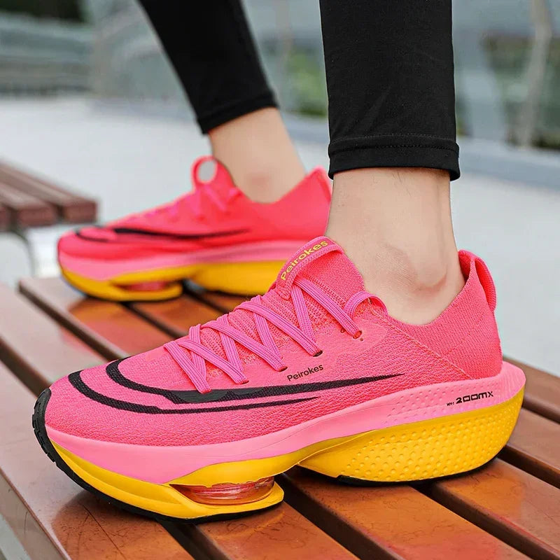 Road Running Shoes, Carbon Board Marathon, Boys' Summer Sports Shoes, Thick Soled Air Cushion, Genuine Running Shoes