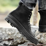 Winter Men Boots Waterproof Leather Boots Keep Warm Mens Ankle Boots Comfortable Man Work Boots Male Snow Boots Men Botas