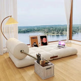 Cotton Cloth Wooden Frame Folding Living Room Sofa Bed Detachable Washable Creative Modern Luxury Sofas Bed Home Furniture