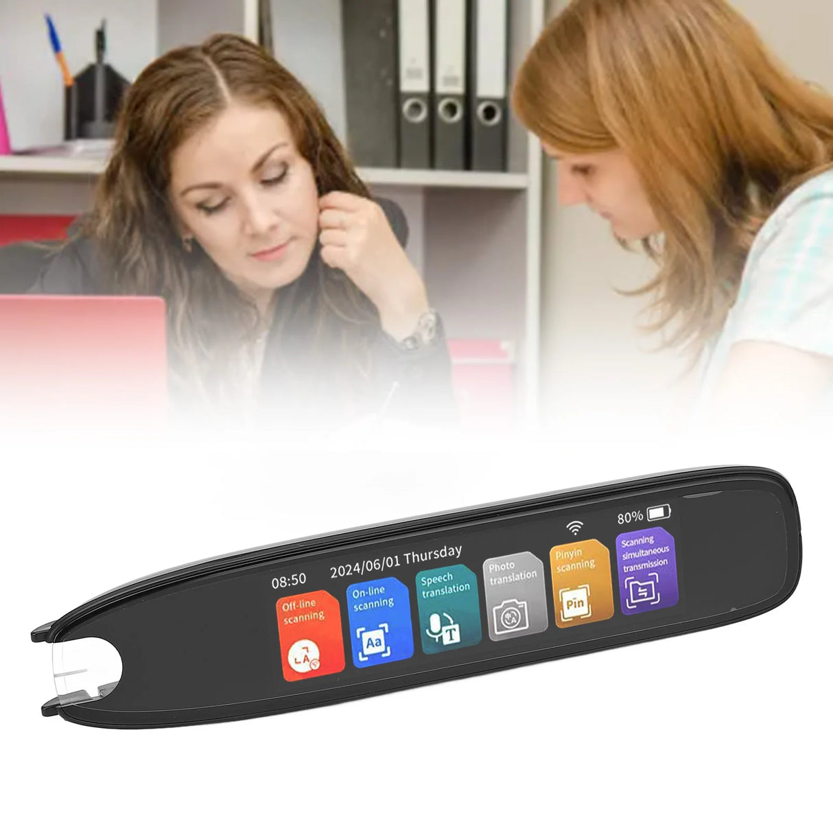 Digital Reader Pen Scan Reader Pen Language Translator Online 142 Languages Digital Smart Voice WiFi Scanning Translation Device