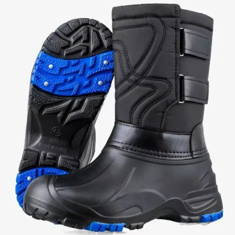 Winter Men's Outdoor Boots Warm Waterproof Snow Boots for Men Fishing Boots Men's Non-slip Hiking Boots Male Sneakers Work Boots