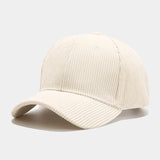 Autumn Corduroy Plain Baseball Cap for Men Women Daily Casual Outdoor Cricket Cap  Unisex Snapback   Casquette