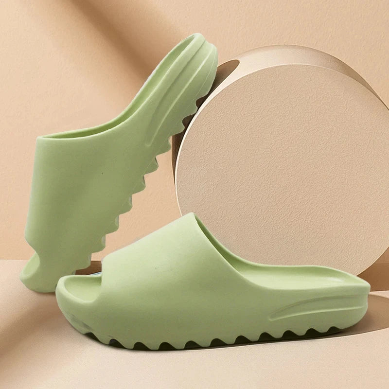 Comwarm Fashion Women Sandals Beach Flat Sandals Trendy brand EVA Sandals Summer 2024 Outdoor Casual House Sandals Bathroom Shoe