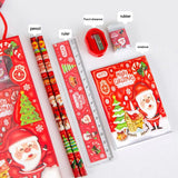 6-Piece Kids School Supplies Set, Writing Tools with Cartoon 3D Raised Design, Gift Box for Students Birthday Christmas