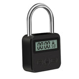 Smart Time Lock LCD Display Time Lock Multifunction Travel Electronic Timer, Waterproof USB Rechargeable Temporary Timer Padlock