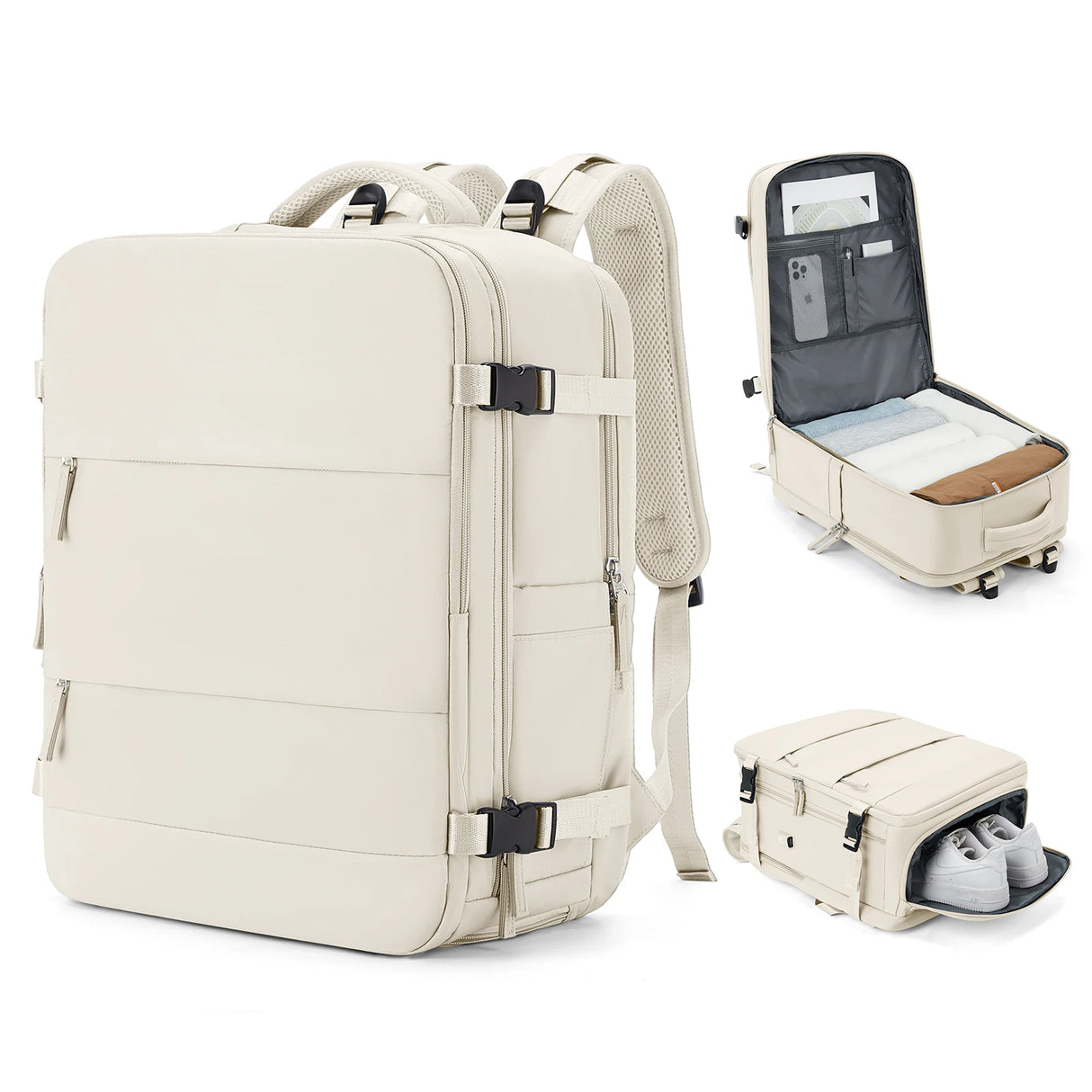 Men's Travel Backpack 40x20x30 Ryanair Short Distance Hand Luggage Business Waterproof Backpack Carry-ons Laptop Bag College Bag