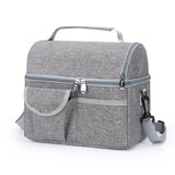 Portable Lunch Bag Waterproof Thermal Insulated Lunch Box Bento Pouch Dinner Insulation Bag Student Thickened Cute Lunch Bag
