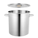 Cooking Pot, 35 L Catering Stock Pot, Cooking Pot with Stainless Steel Lid and Handles, Large Cooking Pot for Cooking, Stewing