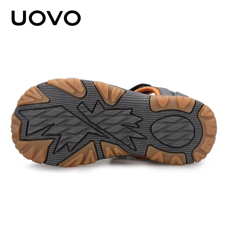 New Arrival Children Fashion Footwear Soft Durable Rubber Sole UOVO Kids Shoes Comfortable Boys Sandals With #22-34
