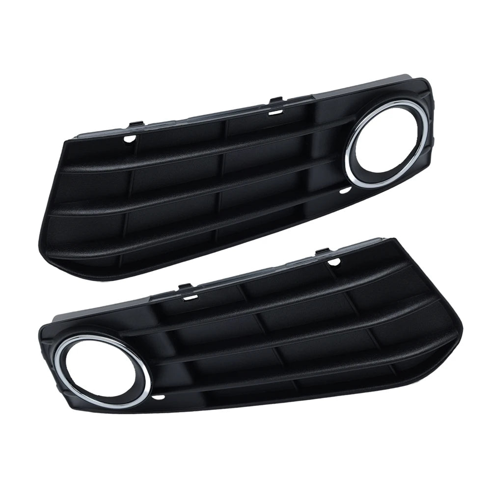 For Audi A4 B8 A4L 2008 2009 2010 2011 2012 Front Bumper Fog Lights Grille Grill Cover hole Car-Styling Griller Headlight DRL