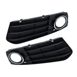 For Audi A4 B8 A4L 2008 2009 2010 2011 2012 Front Bumper Fog Lights Grille Grill Cover hole Car-Styling Griller Headlight DRL