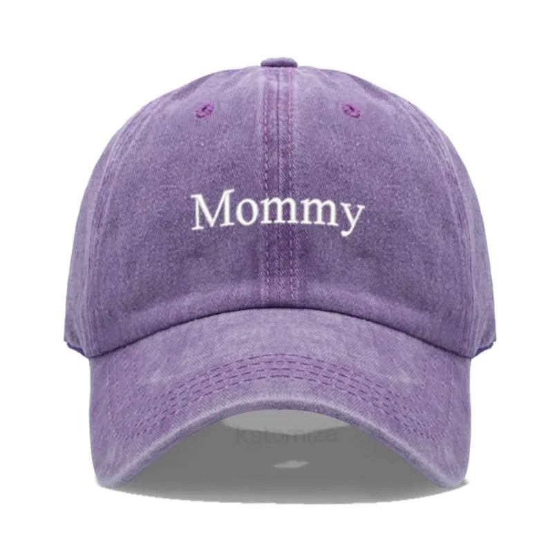 Daddy & Mommy Baseball Cap for Men & Women Unisex Soft Washed Cotton Embroidery Baseball Hats For Father's Mother's Day gifts