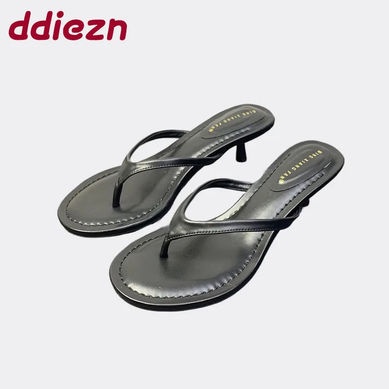 Elegant Women Shoes With Low Heels Female Footwear 2025 Round Toe Pumps Shallow Modern Sandals Ladies Heels Shoes