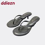 Elegant Women Shoes With Low Heels Female Footwear 2025 Round Toe Pumps Shallow Modern Sandals Ladies Heels Shoes