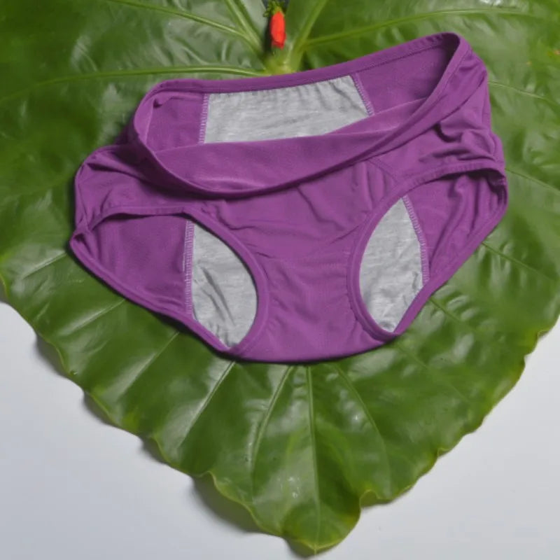 Panties for Menstruation Women Plus Size Leak-proof Waterproof High Waist Sanitary Briefs Bikini Underwear  Pink Lingerie  L-8XL
