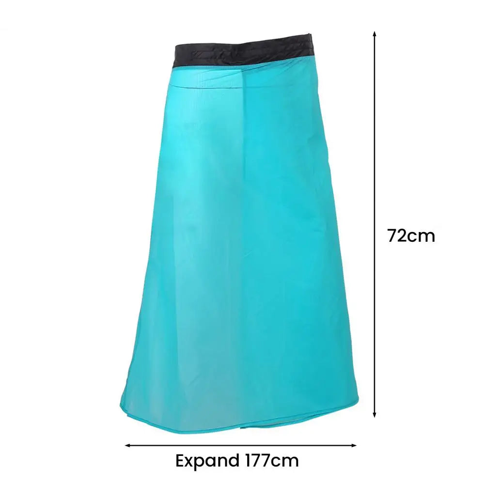 Rain Kilt Useful Rainwear Packable Rain Skirt Easily Storage Packable Windbreak Skirt for Riding