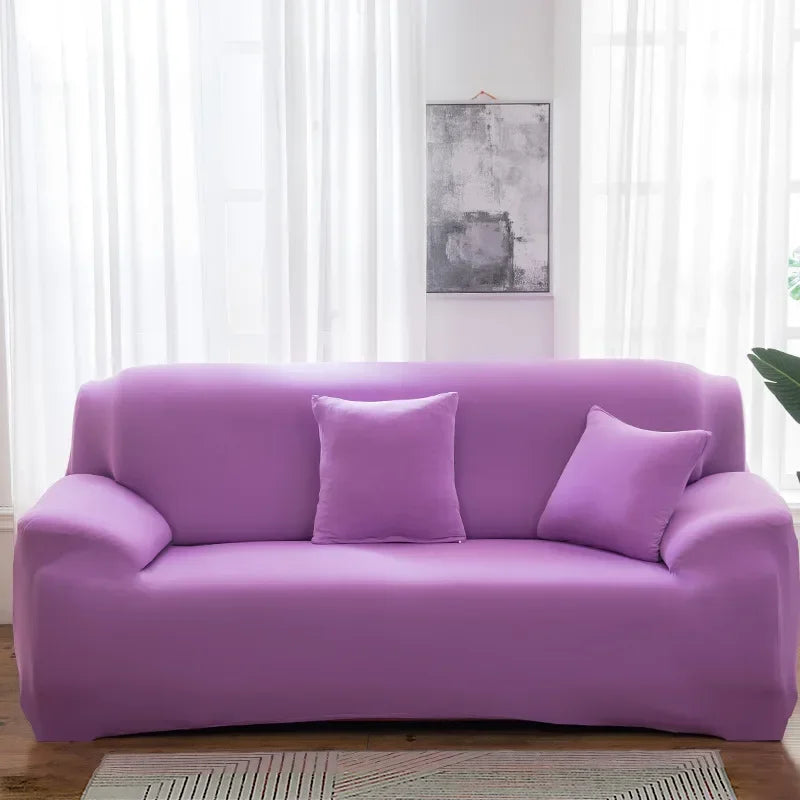 1/2/3/4 Seater Silk Cool Sofa Cover for Living Room L Shap Coner Couh Cover 2024 Spandex Extenble Sofa Protecter Unti Cat Dog