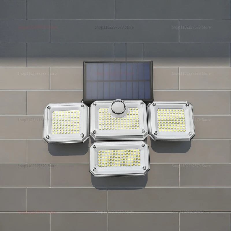 Solar Street Light Outdoor Garden Light Home Waterproof Yard Outdoor Remote Control Super Bright Lighting Sensor Street Lamp