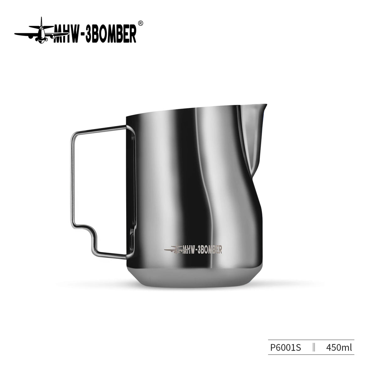 MHW-3BOMBER Milk Frothing Pitcher 350/450/520ml Milk Frother Cup Espresso Steaming Pitcher Stainless Steel Milk Frother Jug