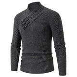 Long-sleeved Knit Sweater for Men, European and American Plus Size Sweater, Loose, Goes with Everything, Autumn and Winter