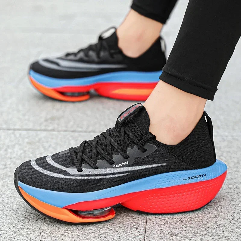 Road Running Shoes, Carbon Board Marathon, Boys' Summer Sports Shoes, Thick Soled Air Cushion, Genuine Running Shoes