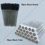 Reusable Eyelash Brush Tube Disposable Mascara Wands Replaceable Dust-proof Eye Lash Eyebrow Brush Tube for Eyelashes Extension
