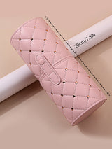 Black Large capacity multi-functional makeup brush storage container diamond square nail makeup tool storage pen holder
