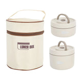 Thermal Lunch Box  304 Stainless Steel Multifunction Portable Insulated Lunch Container with Thermal Bag For School Student